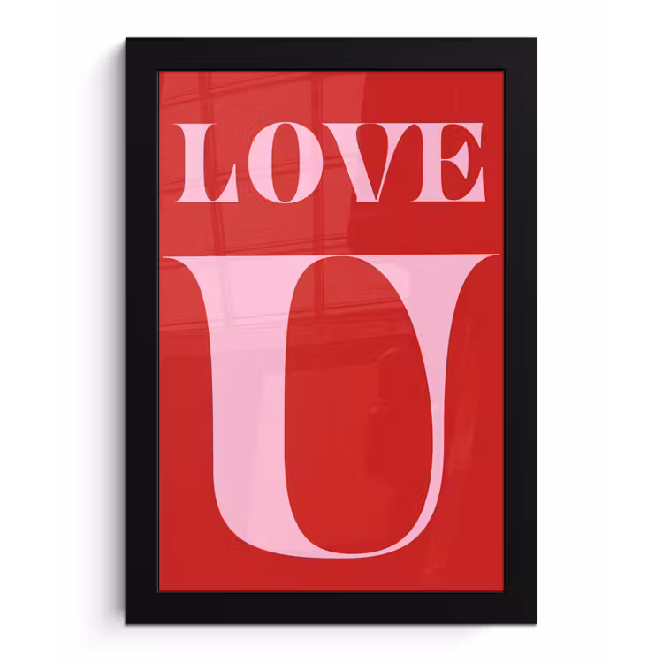 Bilder mit Rahmen - Rot - Liebe - Valentinstag - Rosa — 1