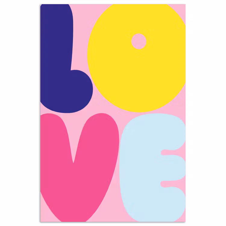 Poster - Liebe - Valentinstag - Farbenfroh — 1