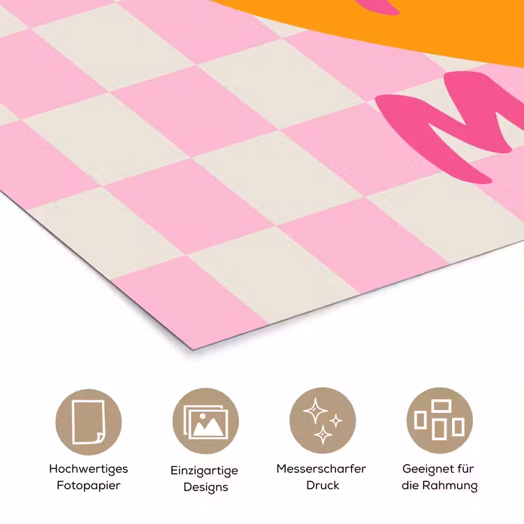 Poster - Valentinstag - Liebe - Rosa - Orange — 5