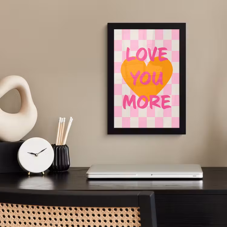 Bilder mit Rahmen - Valentinstag - Liebe - Rosa - Orange — 2