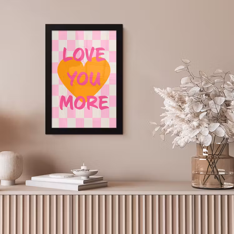 Bilder mit Rahmen - Valentinstag - Liebe - Rosa - Orange — 4