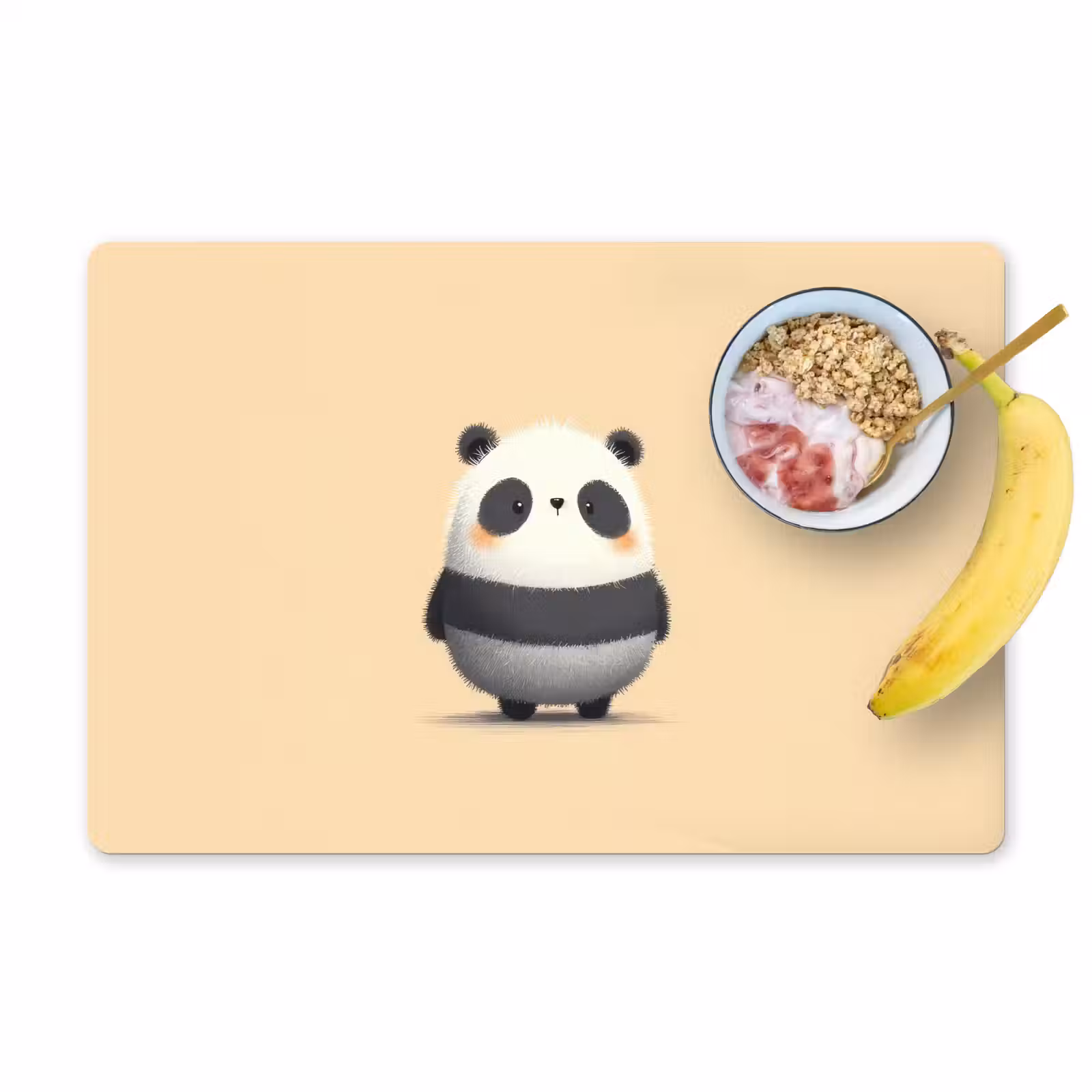 Tischset - 6 Stück - Panda - Beige - Minimalistisch — 1