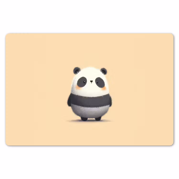 Tischset - 6 Stück - Panda - Beige - Minimalistisch — 6