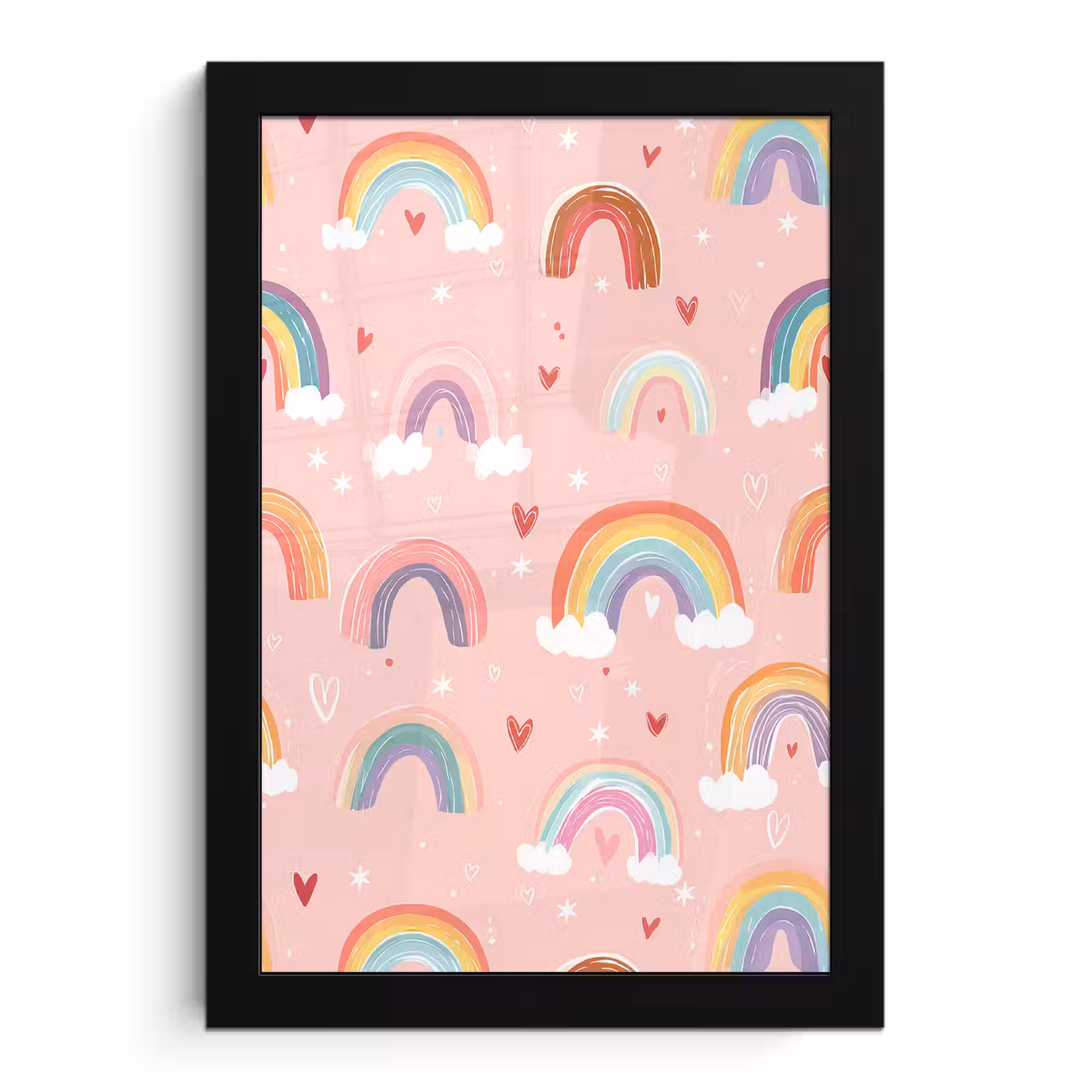 Bilder mit Rahmen - Regenbogen - Muster - Pastell — 1