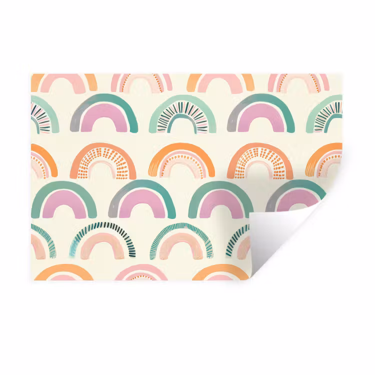 Wandtattoo – Regenbogen - Pastell - Muster — 1