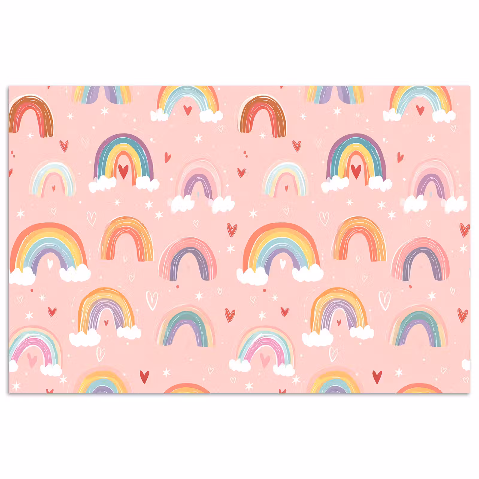 Poster - Regenbogen - Muster - Pastell — 1