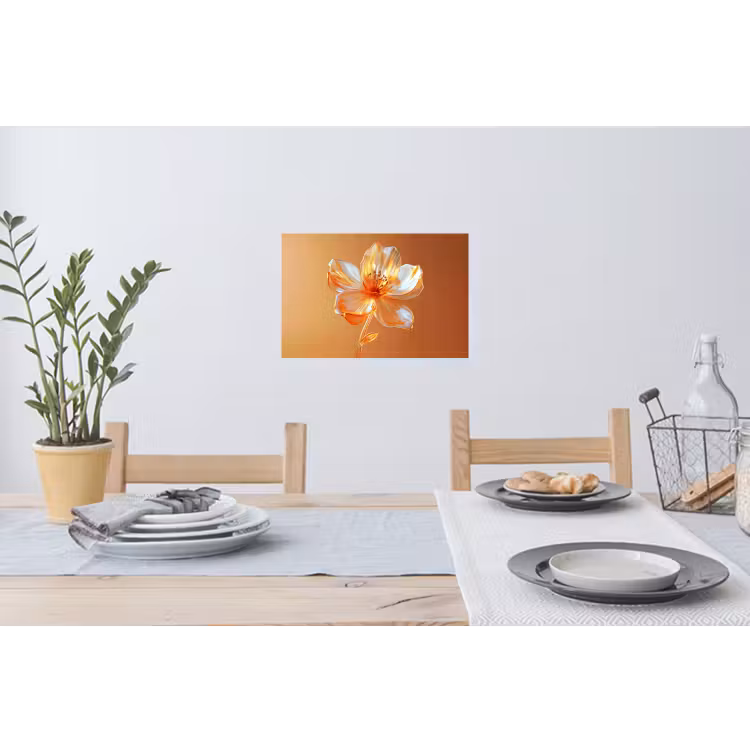 Wandtattoo – Gläser - Blume - Orange — 4