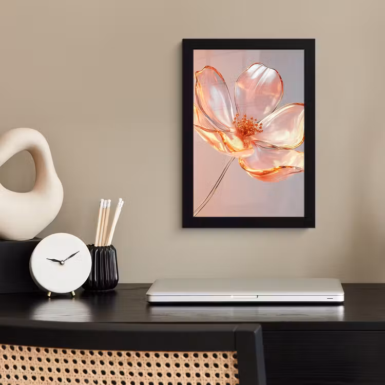 Bilder mit Rahmen - Gläser - Blume - Rosa — 2