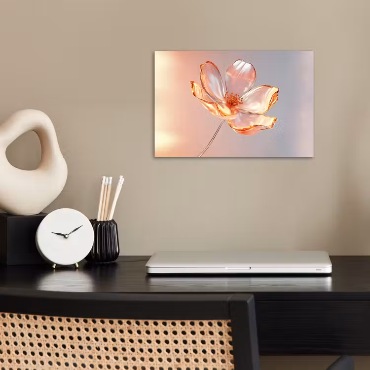 Poster - Gläser - Blume - Rosa — 2