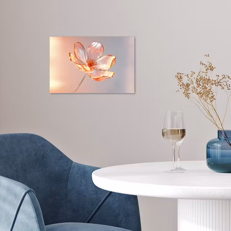 Poster - Gläser - Blume - Rosa — 4