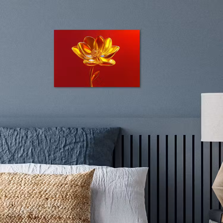 Poster - Blume - Gold - Gläser — 3