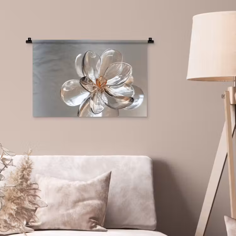 Wandteppich - Blume - Gläser - Transluzent — 2