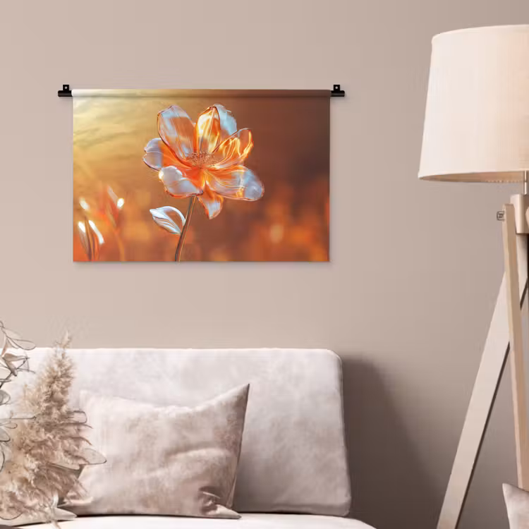 Wandteppich - Gläser - Blume - Sonnenlicht — 2