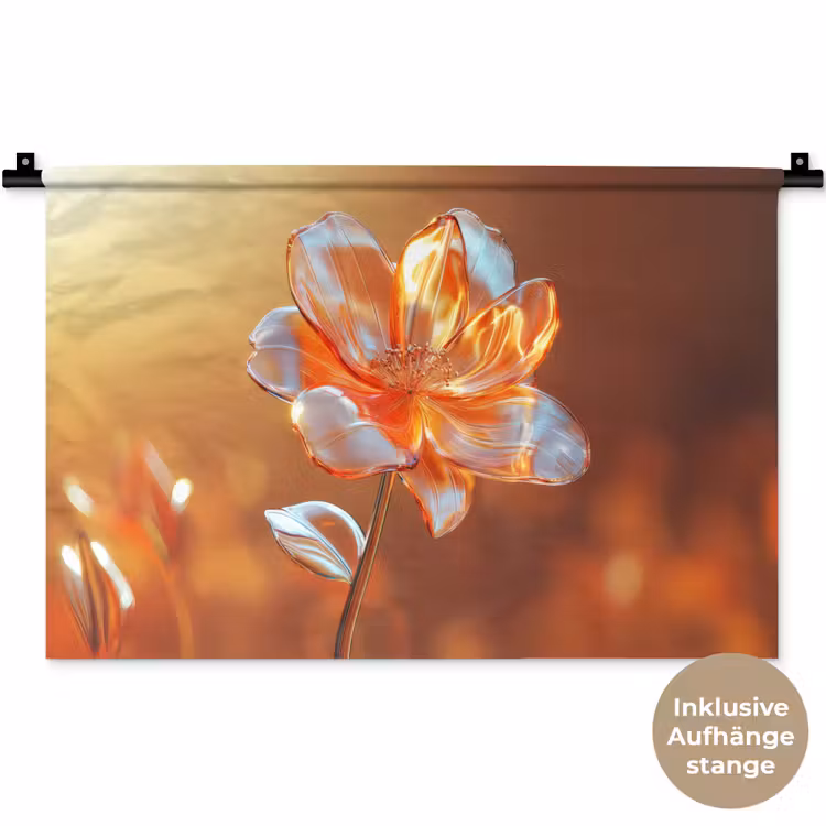 Wandteppich - Gläser - Blume - Sonnenlicht — 9
