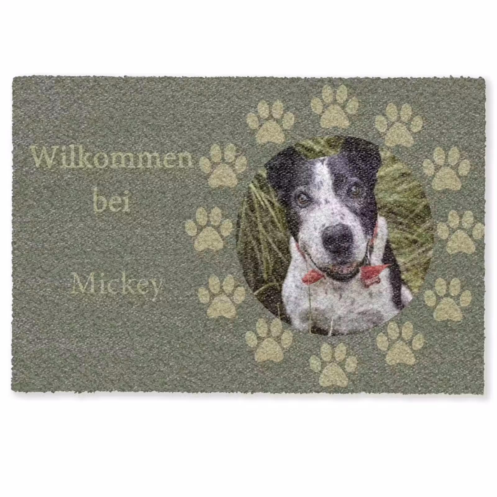 Personalisierbare fußmatte - Eigenes - Foto - Rund - Rundum — 1