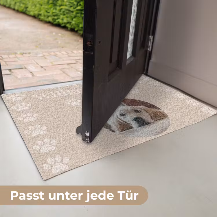 Personalisierbare fußmatte - Eigene - Foto - Rund - Füße — 6