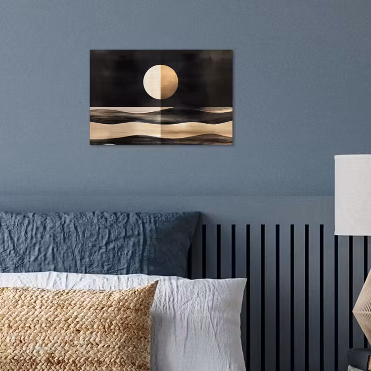 Poster - Mond - Kreis - Gold — 3