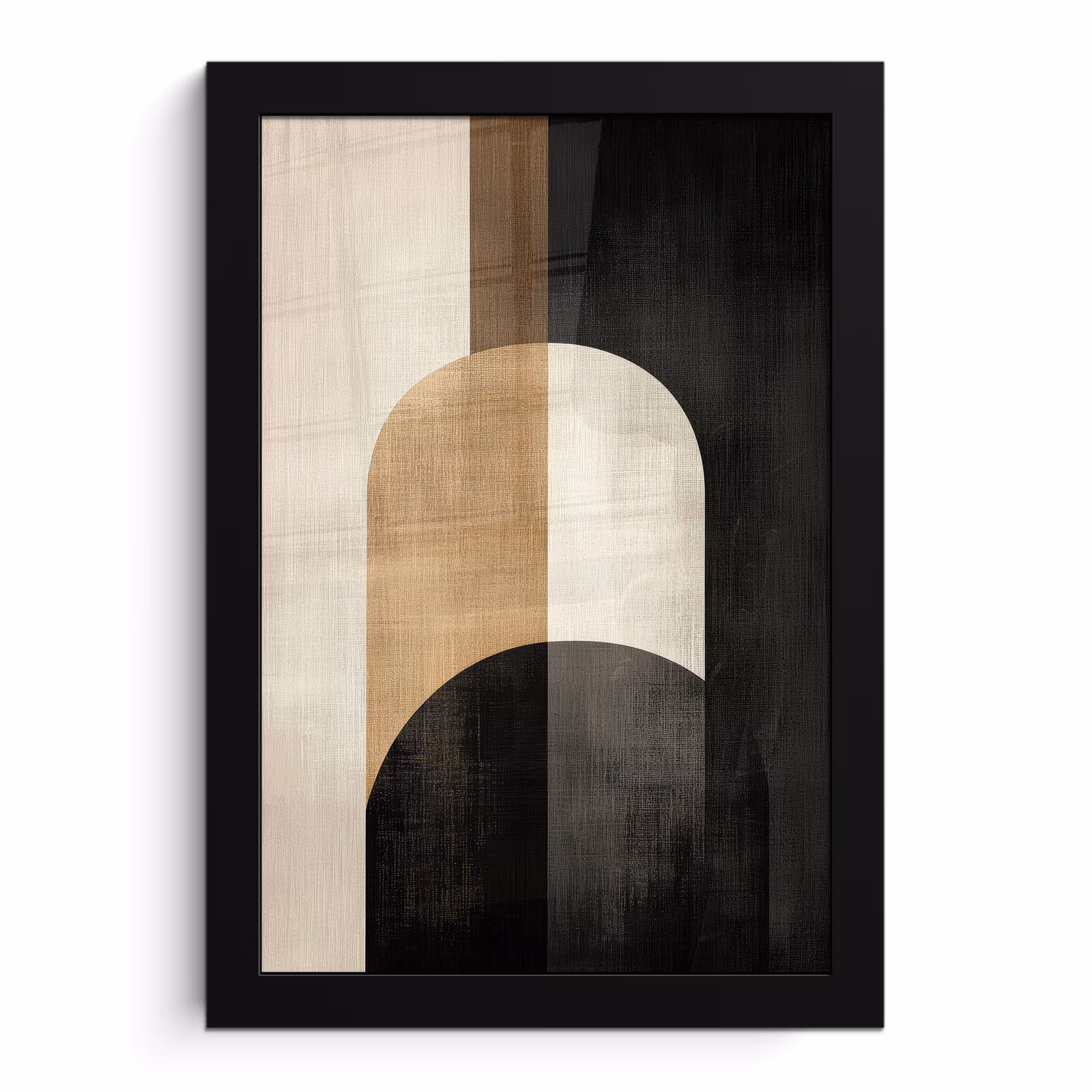 Bilder mit Rahmen - Geometrisch - Formen - Weiß — 1