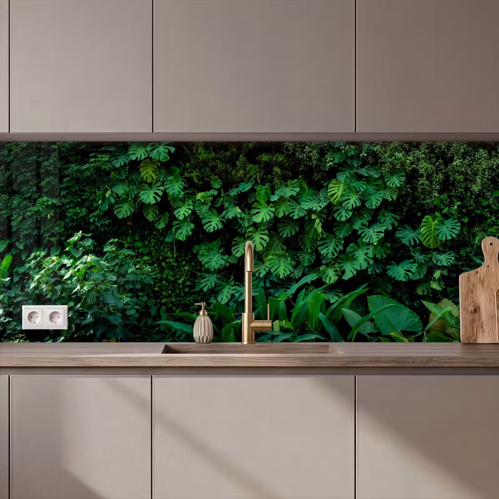 Küchenrückwand - Natur - Wald - Grün - Monstera — 1