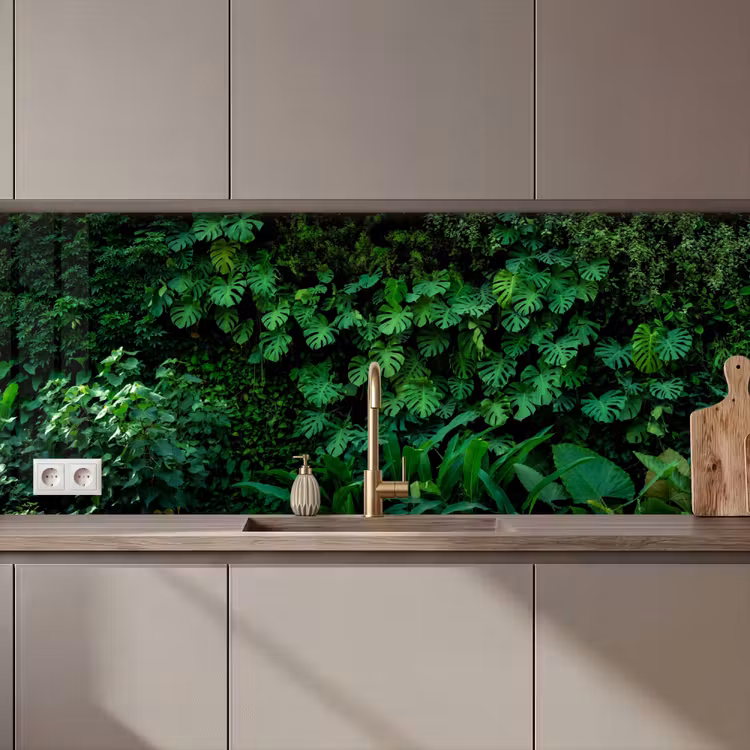 Küchenrückwand - Natur - Wald - Grün - Monstera — 1