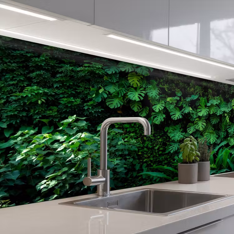Küchenrückwand - Natur - Wald - Grün - Monstera — 2