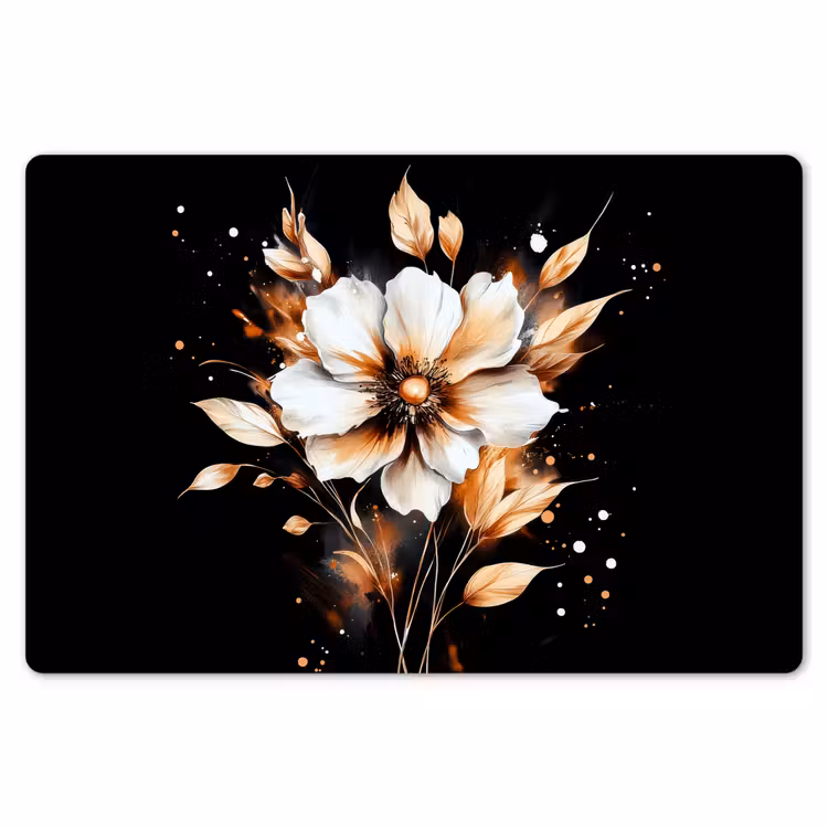 Tischset - 6 Stück - Blume - Farbe - Gold - Graffiti - Modern — 6