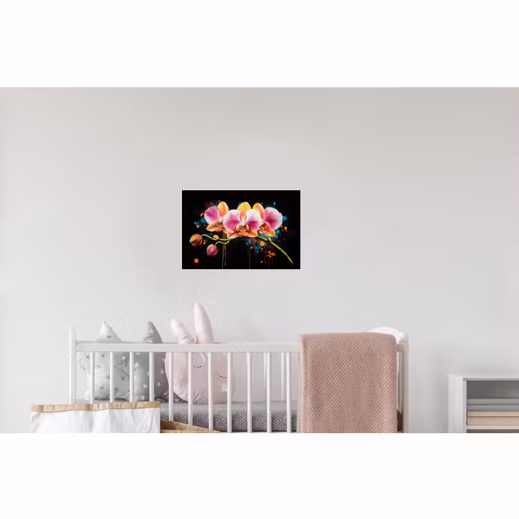 Wandtattoo – Orchidee - Graffiti - Farbenfroh - Blumen - Abstrakt — 5
