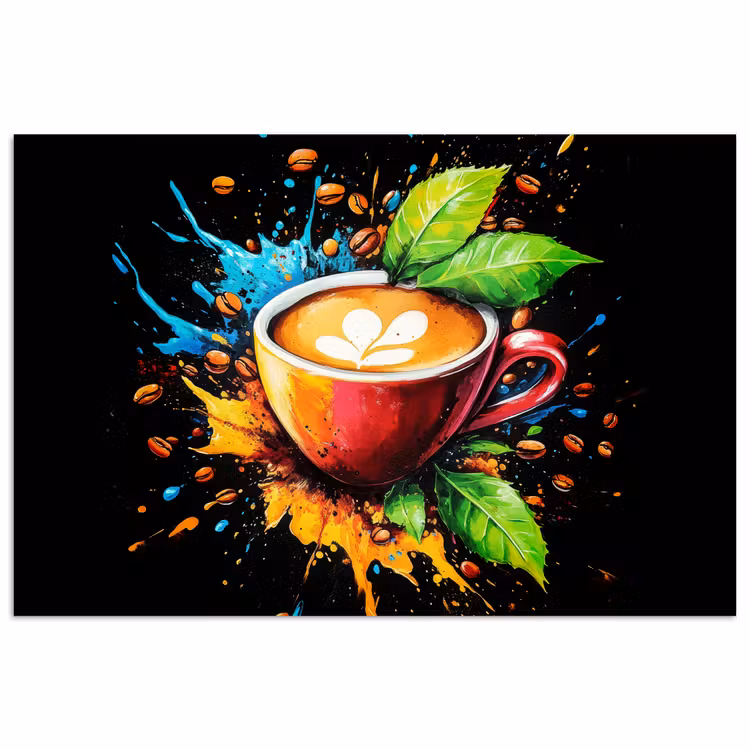 Poster - Kaffee - Graffiti - Trinken - Abstrakt — 1