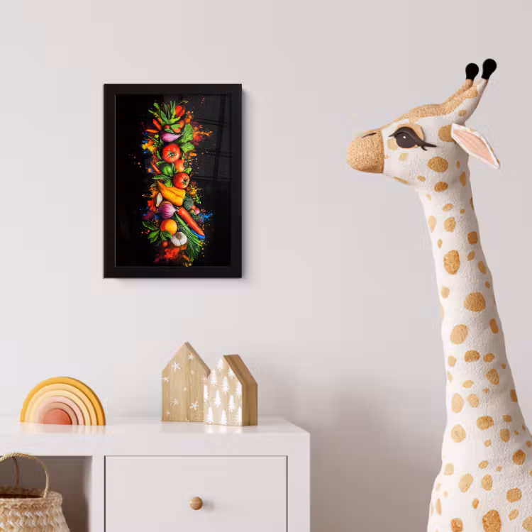 Bilder mit Rahmen - Gemüse - Lebensmittel - Kräuter - Graffiti - Kochen — 5