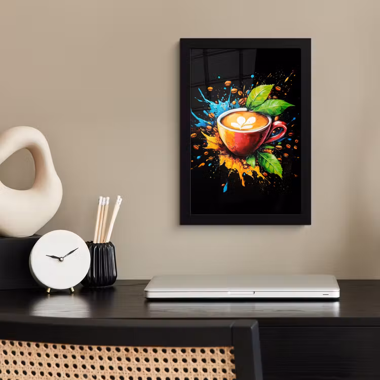 Bilder mit Rahmen - Kaffee - Graffiti - Trinken - Abstrakt — 2
