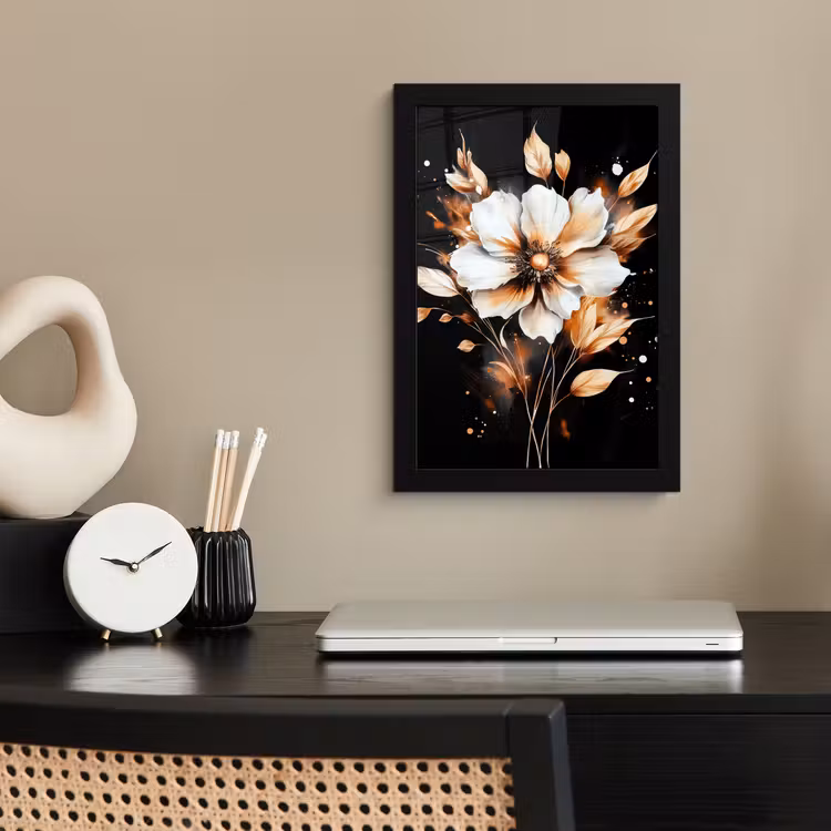 Bilder mit Rahmen - Blume - Farbe - Gold - Graffiti - Modern — 2