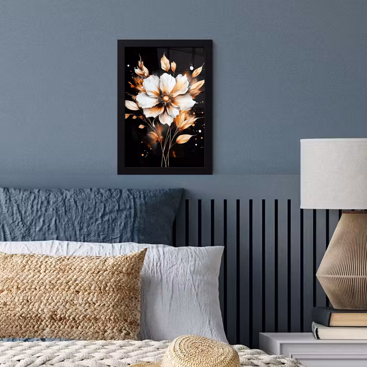 Bilder mit Rahmen - Blume - Farbe - Gold - Graffiti - Modern — 3