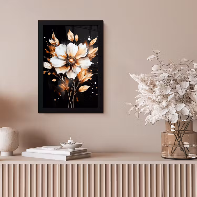 Bilder mit Rahmen - Blume - Farbe - Gold - Graffiti - Modern — 4