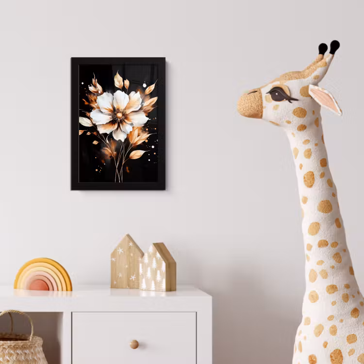 Bilder mit Rahmen - Blume - Farbe - Gold - Graffiti - Modern — 5