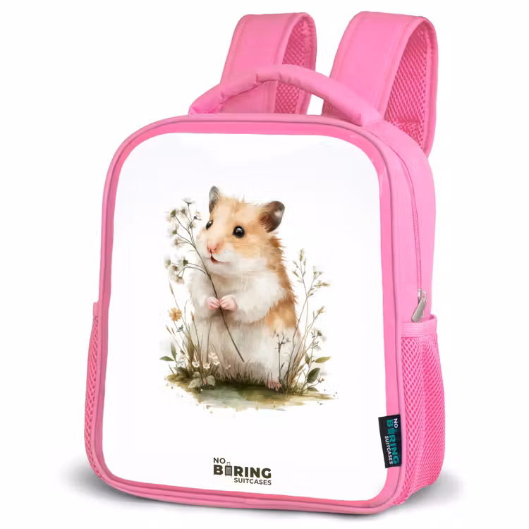 Rucksack Kind - Rosa - Tier - Natur - Hamster — 2