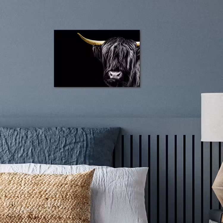 Poster - Schottischer Highlander - Gold - Mantel - Tiere - Kuh — 3