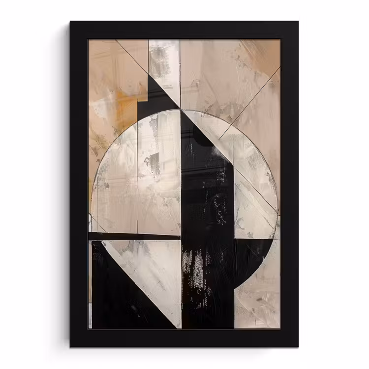 Bilder mit Rahmen - Abstrakt - Modern - Geometrisch - Pastell — 1