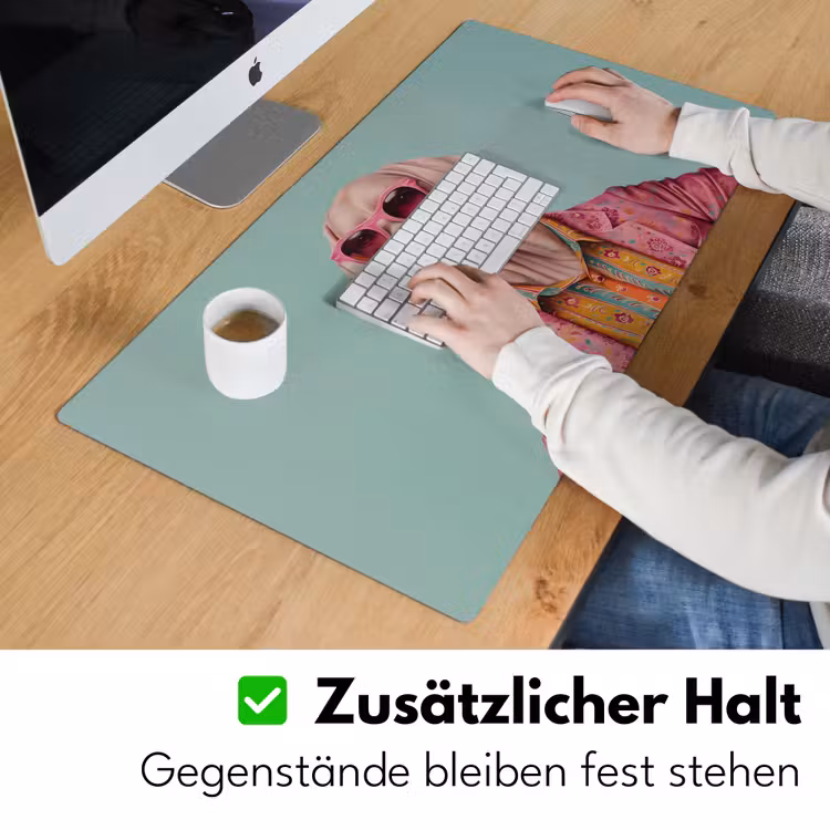 Schreibtischunterlage - Hund - Hemd - Blumen - Brille — 3