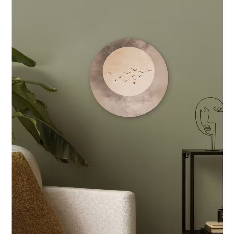 Forexbild Rund - Vogel - Beige - Japanisch — 3