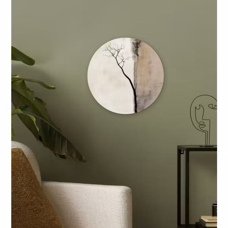 Forexbild Rund - Wabi sabi - Pflanze - Beige — 3