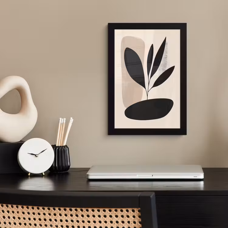 Bilder mit Rahmen - Pflanze - Beige - Japanisch — 2