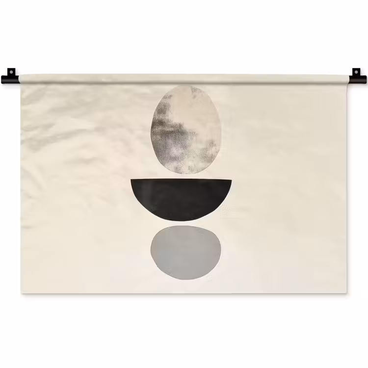 Wandteppich - Beige - Japandi - Wabi sabi — 1