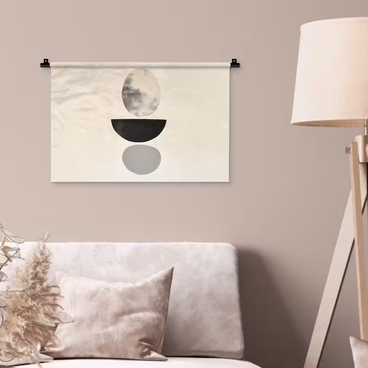 Wandteppich - Beige - Japandi - Wabi sabi — 2