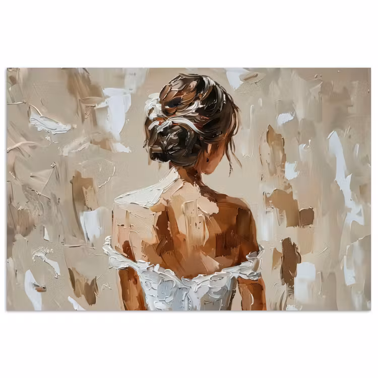 Poster - Frau - Farbe - Abstrakt - Beige - Modern — 1