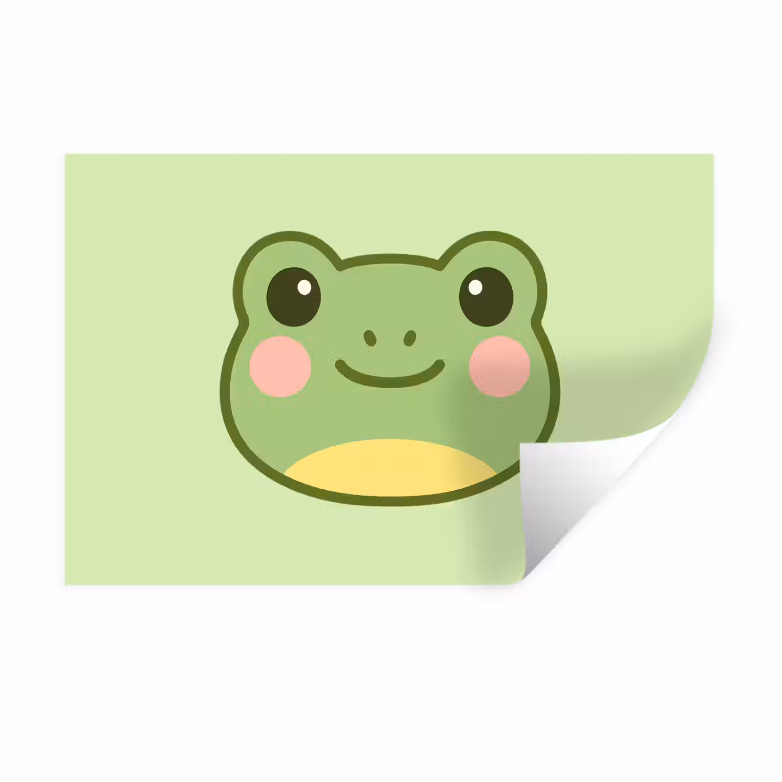 Wandtattoo – Frosch - Grün - Freundlichkeit — 1