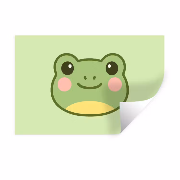 Wandtattoo – Frosch - Grün - Freundlichkeit — 1