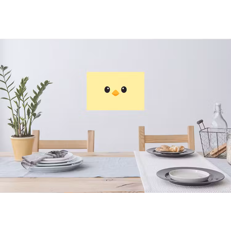 Wandtattoo – Küken - Fröhlich - Gelb - Minimalistisch — 4