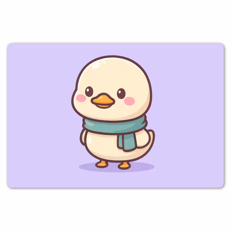 Tischset - 6 Stück - Duck - Schal - Lila — 6