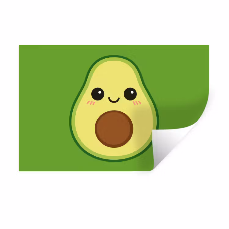 Wandtattoo – Avocado - Grün - Verspielt — 1