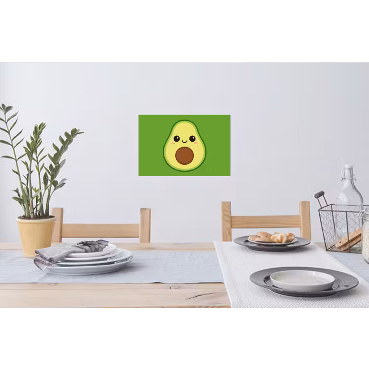 Wandtattoo – Avocado - Grün - Verspielt — 4